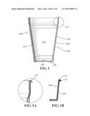 INSULATED DOUBLE-WALLED DISPOSABLE PLASTIC CUP diagram and image