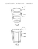 INSULATED DOUBLE-WALLED DISPOSABLE PLASTIC CUP diagram and image