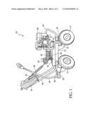 High pressure washing apparatus on mobile steerable platform diagram and image