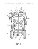 High pressure washing apparatus on mobile steerable platform diagram and image