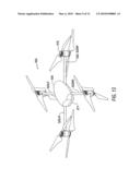 Dual rotor helicopter with tilted rotational axes diagram and image