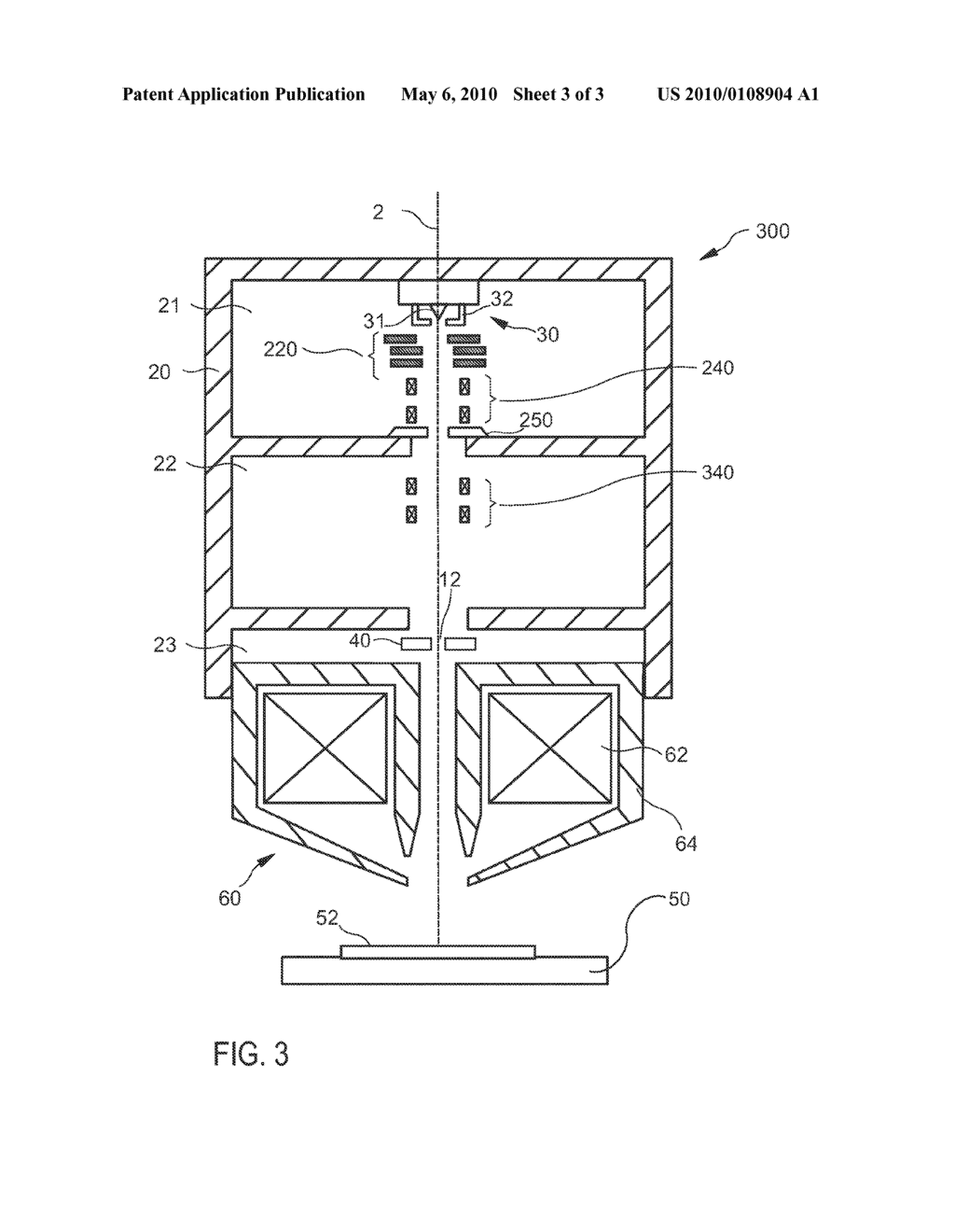 METHOD AND DEVICE FOR IMPROVED ALIGNMENT OF A HIGH BRIGHTNESS CHARGED PARTICLE GUN - diagram, schematic, and image 04