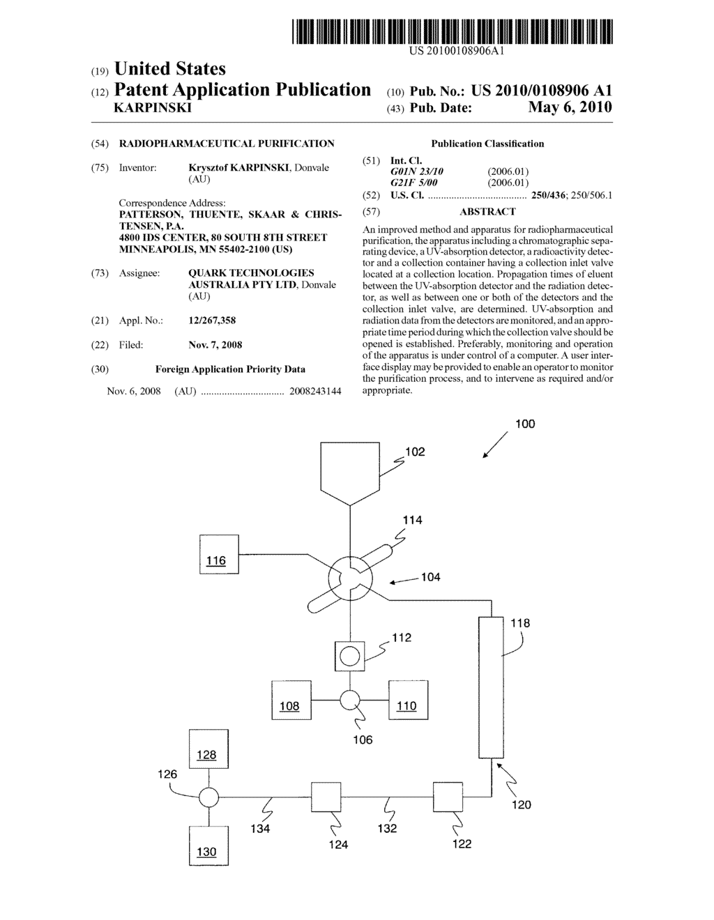  RADIOPHARMACEUTICAL PURIFICATION - diagram, schematic, and image 01