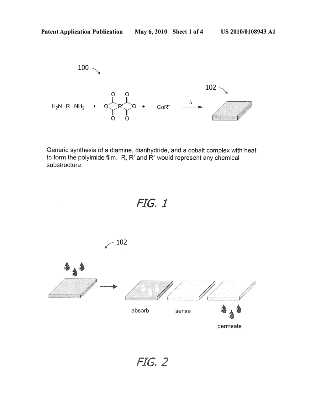 Modified Polyimides and Moisture Interactive Materials and Products Including the Same - diagram, schematic, and image 02