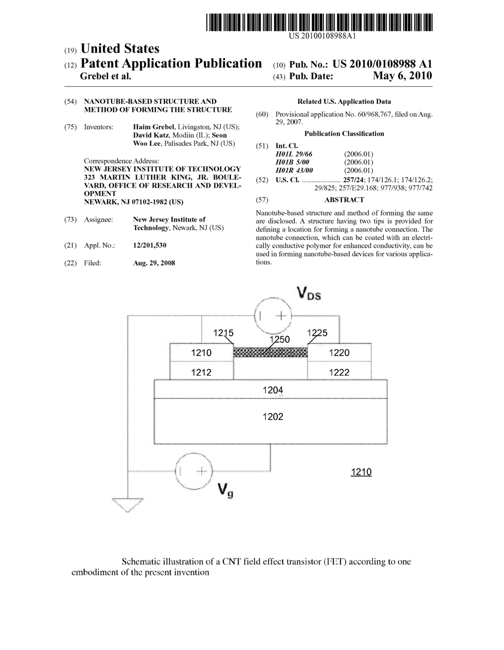 Nanotube-Based Structure and Method of Forming the Structure - diagram, schematic, and image 01