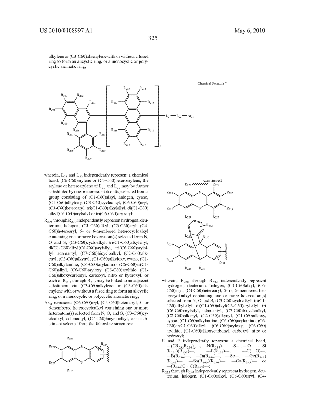 Novel organic electroluminescent compounds and organic electroluminescent device using the same - diagram, schematic, and image 328