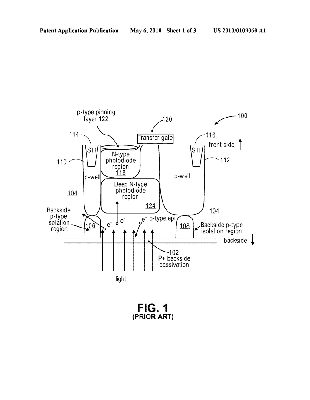 IMAGE SENSOR WITH BACKSIDE PHOTODIODE IMPLANT - diagram, schematic, and image 02