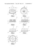 Device for the sealed retention of a pipe, method for the sealed mounting of a pipe through a partition wall and use of such a device for the sealed penetration of a partition wall of an aircraft tank diagram and image