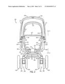 Stroller with Synchronized Seat Height Adjustment diagram and image