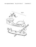 SKATE WITH PIVOTING ROCKER AND REPLACEABLE BLADE diagram and image