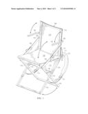 COLLAPSIBLE AND PORTABLE CHAIR diagram and image