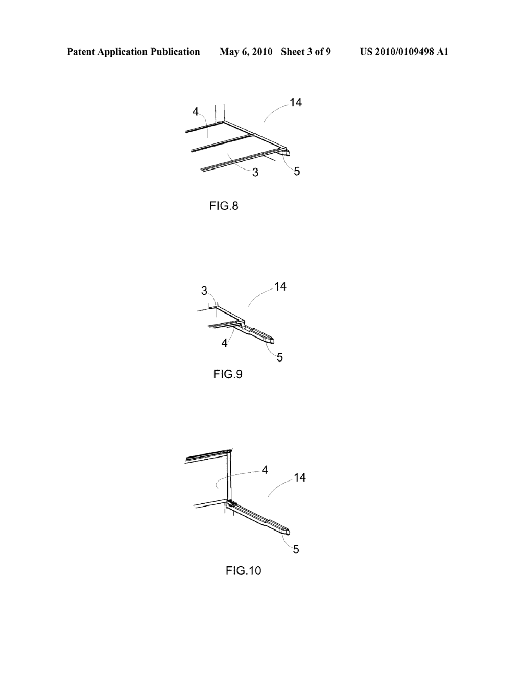 System for moving a set of shelves of a refrigeration appliance and refrigeration appliance - diagram, schematic, and image 04