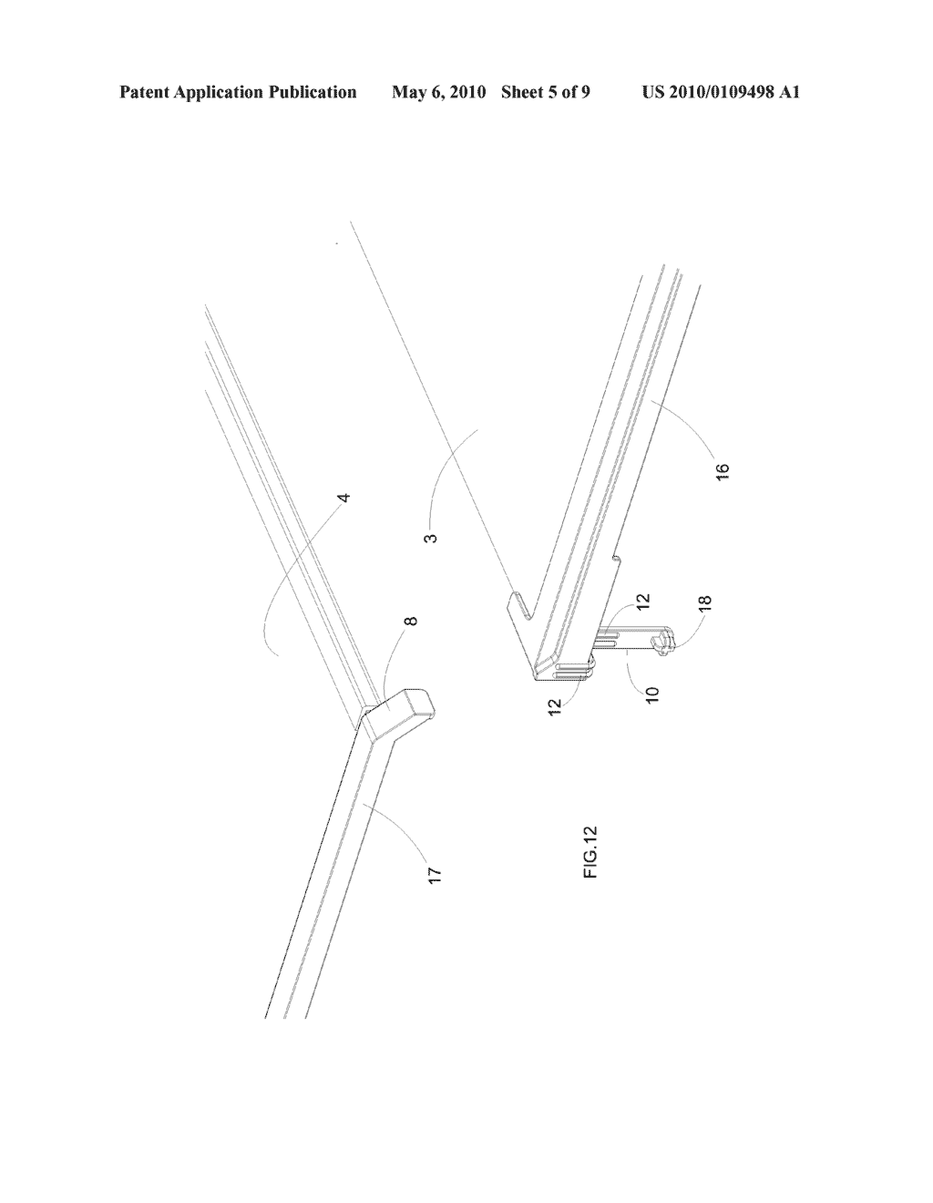 System for moving a set of shelves of a refrigeration appliance and refrigeration appliance - diagram, schematic, and image 06