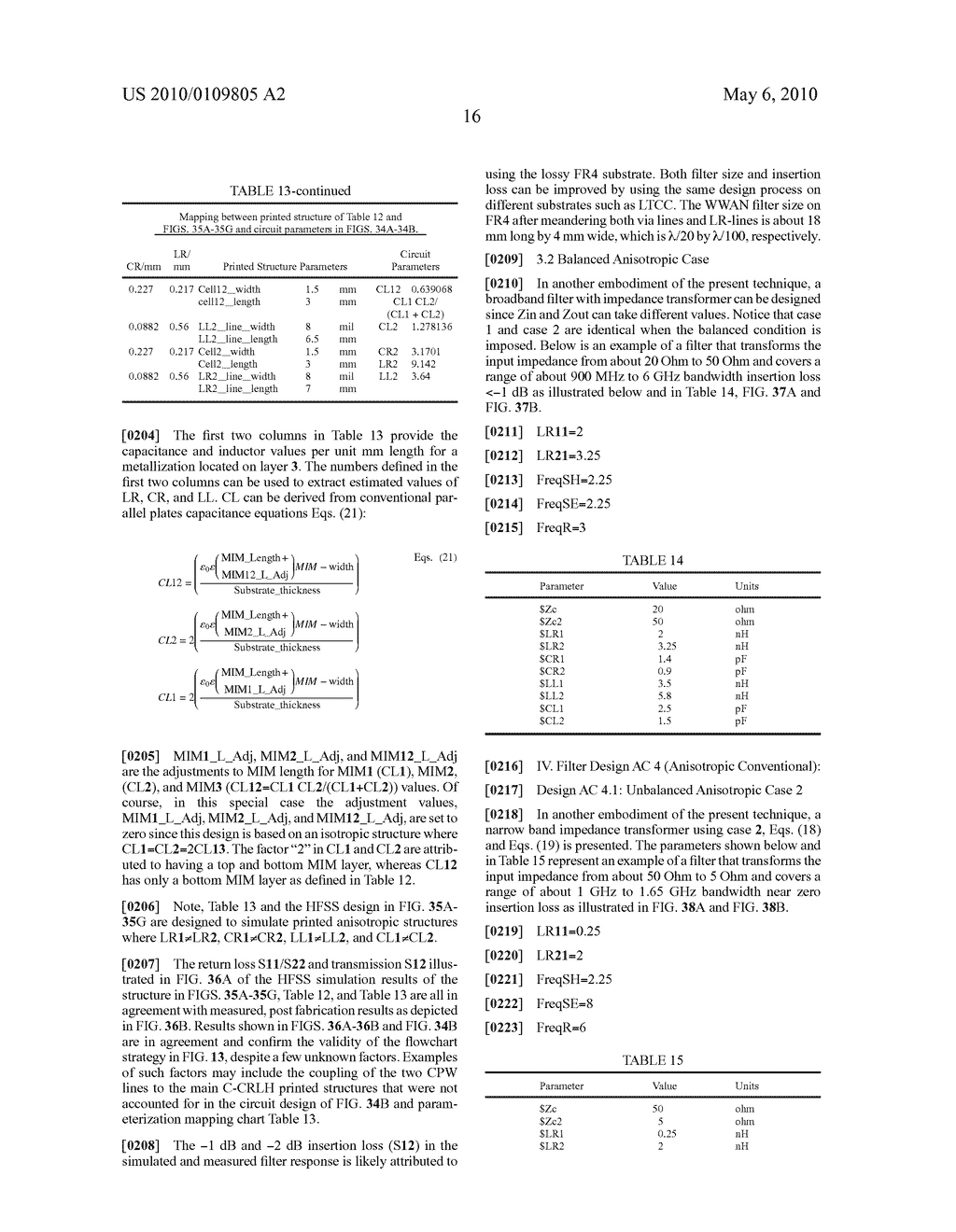 FILTER DESIGN METHODS AND FILTERS BASED ON METAMATERIAL STRUCTURES - diagram, schematic, and image 72