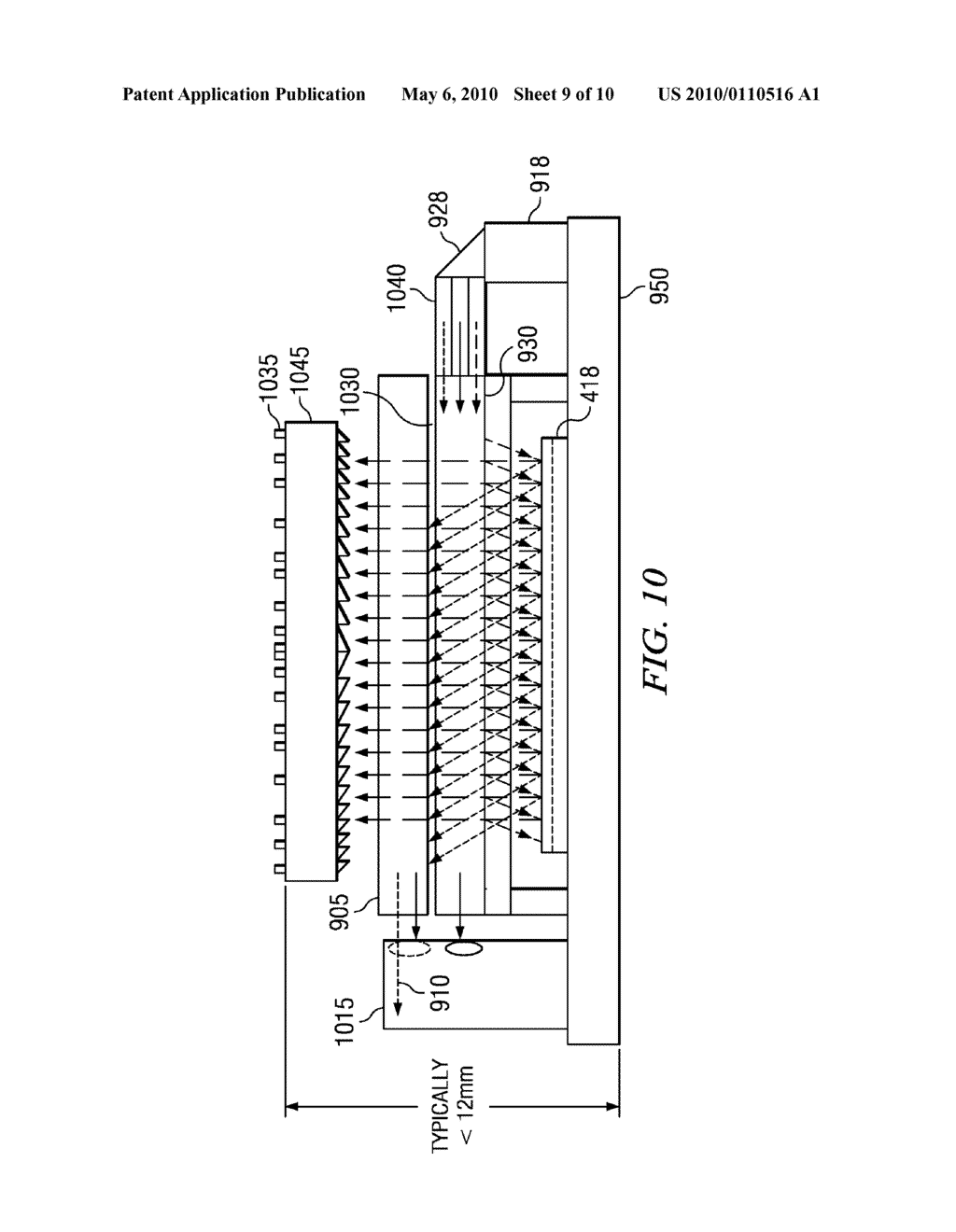 Projection System and Method Including Spatial Light Modulator and Compact Diffractive Optics - diagram, schematic, and image 10