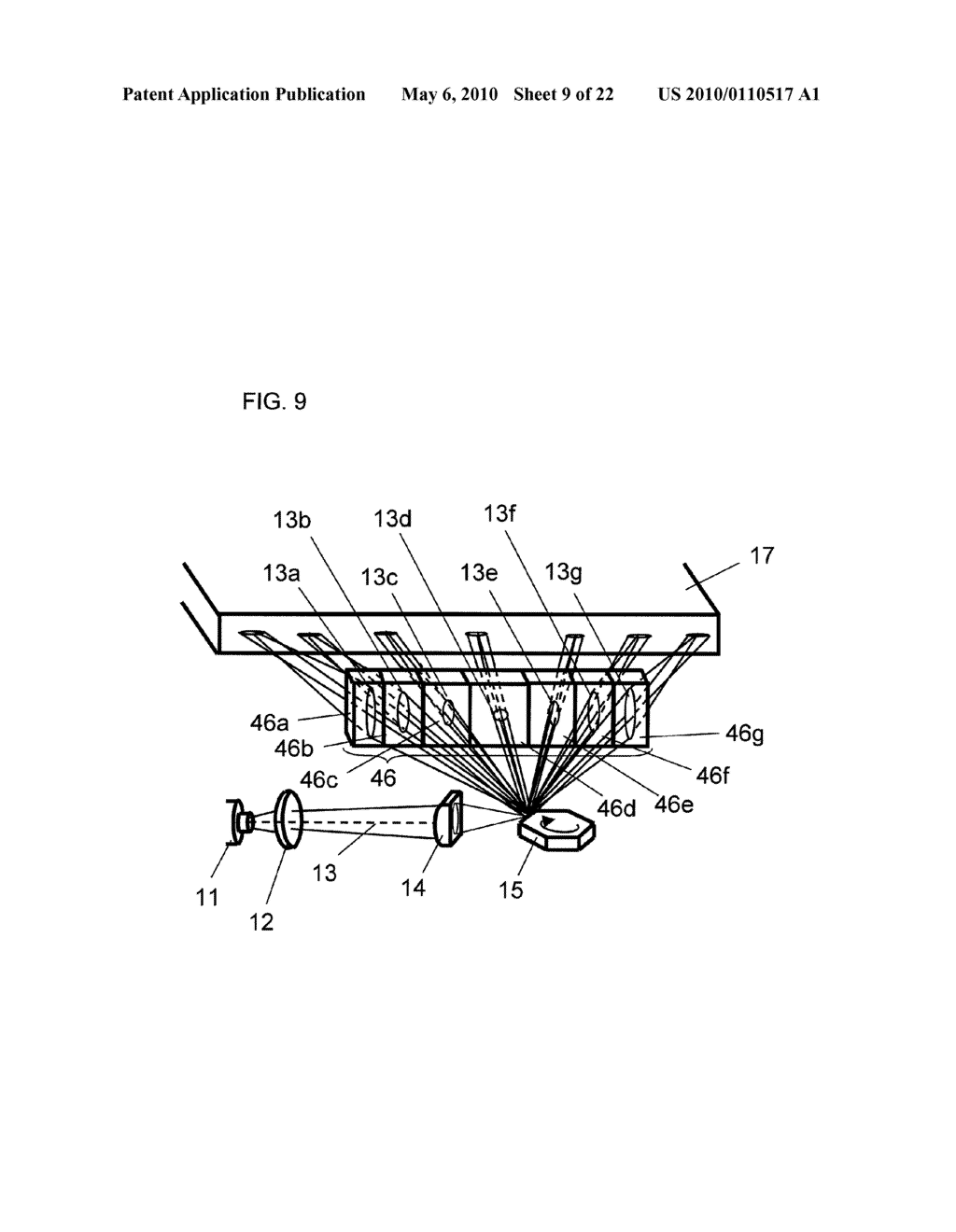 OPTICAL SCANNING DEVICE AND TWO-DIMENSIONAL IMAGE DISPLAY DEVICE USING THE SAME - diagram, schematic, and image 10