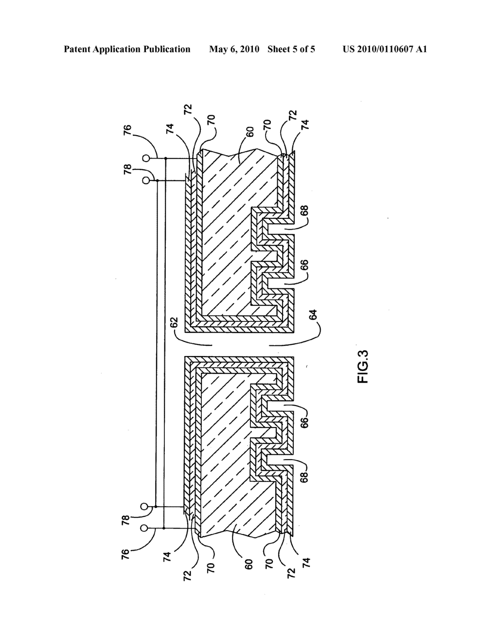 Vertical capacitors and method of fabricating same - diagram, schematic, and image 06