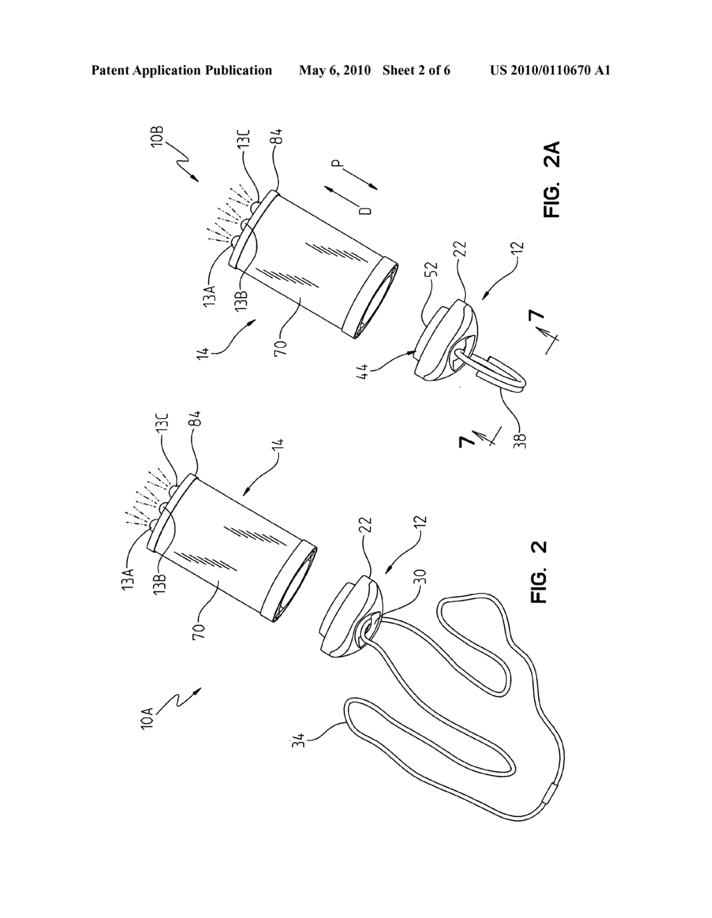 Magnetically actuated flashlight - diagram, schematic, and image 03