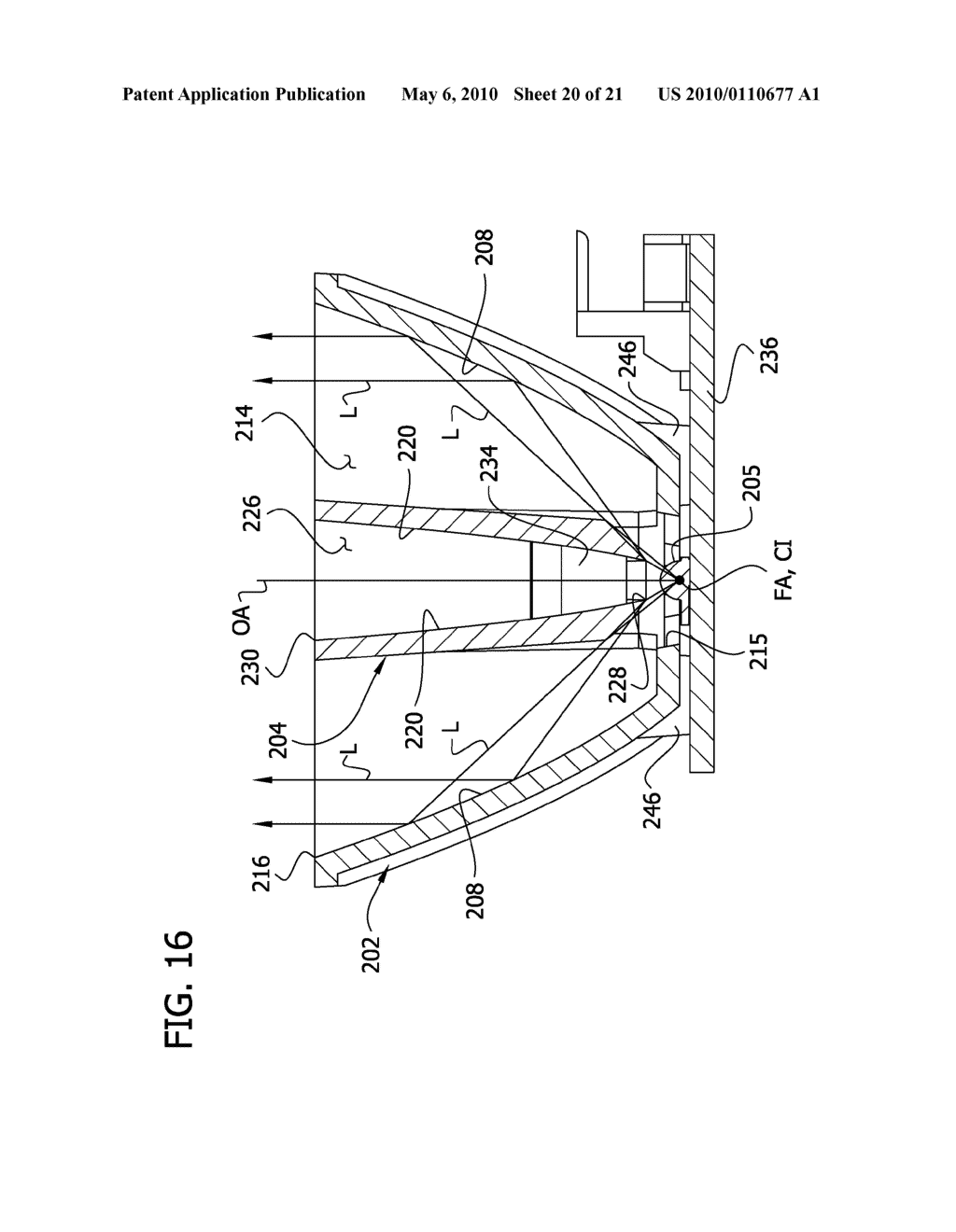 LIGHT FIXTURE WITH INNER AND OUTER TROUGH REFLECTORS - diagram, schematic, and image 21