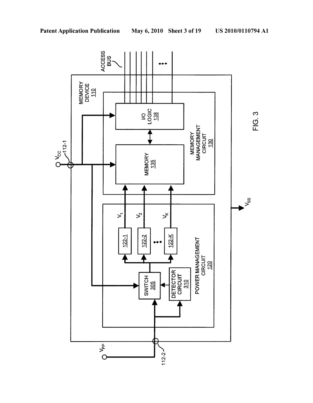 NON-VOLATILE SEMICONDUCTOR MEMORY HAVING MULTIPLE EXTERNAL POWER SUPPLIES - diagram, schematic, and image 04