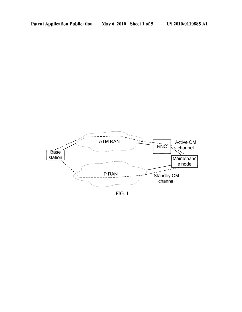 METHOD, NETWORK ELEMENT DEVICE AND NETWORK SYSTEM FOR ESTABLISHING CONNECTION BETWEEN MAINTENANCE NODE AND BASE STATION - diagram, schematic, and image 02