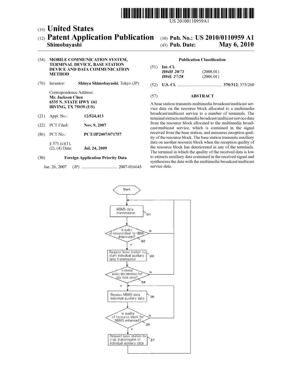 MOBILE COMMUNICATION SYSTEM, TERMINAL DEVICE, BASE STATION DEVICE AND DATA COMMUNICATION METHOD - diagram, schematic, and image 01