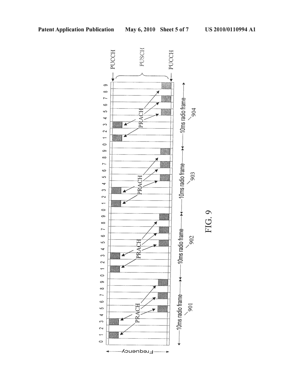 METHOD AND APPARATUS FOR ALLOCATING A PHYSICAL RANDOM ACCESS CHANNEL IN AN OTHOGONAL FREQUENCY DIVISION MULTIPLEXING COMMUNICATION SYSTEM - diagram, schematic, and image 06