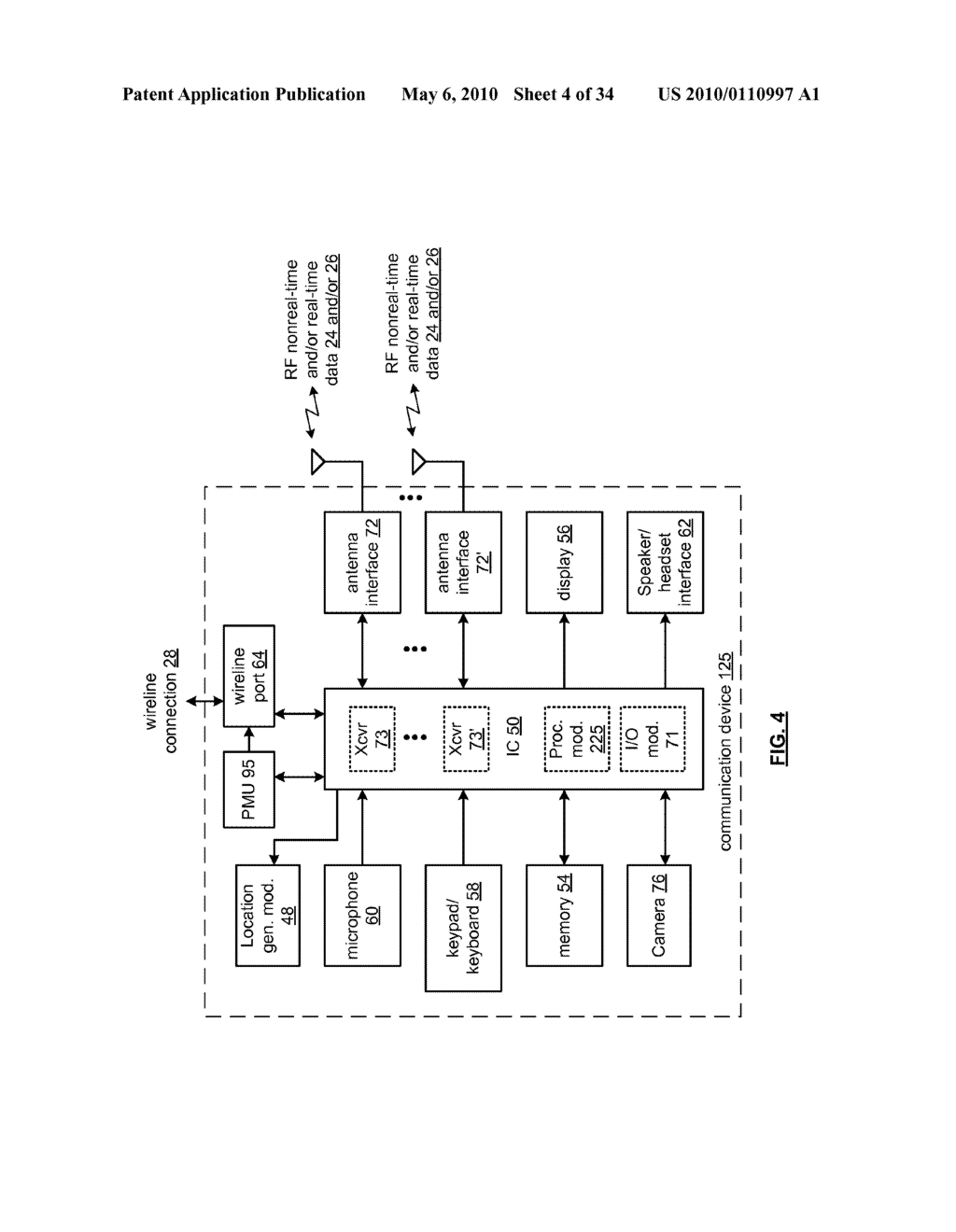 MULTISERVICE COMMUNICATION DEVICE WITH COGNITIVE RADIO TRANSCEIVER - diagram, schematic, and image 05