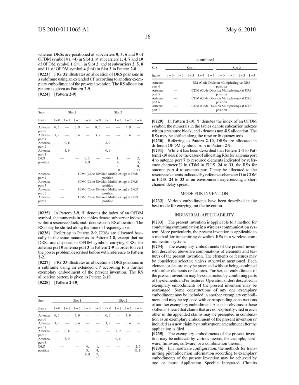 METHOD FOR TRANSMITTING DOWNLINK REFERENCE SIGNALS IN A MULTI-ANTENNA WIRELESS COMMUNICATION SYSTEM - diagram, schematic, and image 41