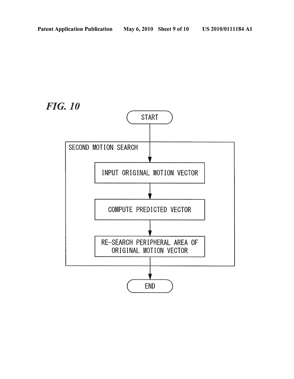 MOTION VECTOR SEARCH METHOD AND APPARATUS, PROGRAM THEREFOR, AND STORAGE MEDIUM WHICH STORES THE PROGRAM - diagram, schematic, and image 10