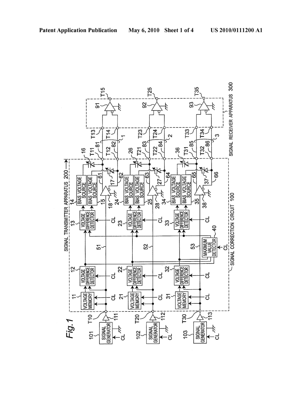 SIGNAL TRANSMITTING APPARATUS PROVIDED WITH SIGNAL CORRECTION CIRCUIT FOR SUPPRESSING RADIATION OF ELECTROMAGNETIC WAVES BETWEEN TRANSMISSIN LINES - diagram, schematic, and image 02