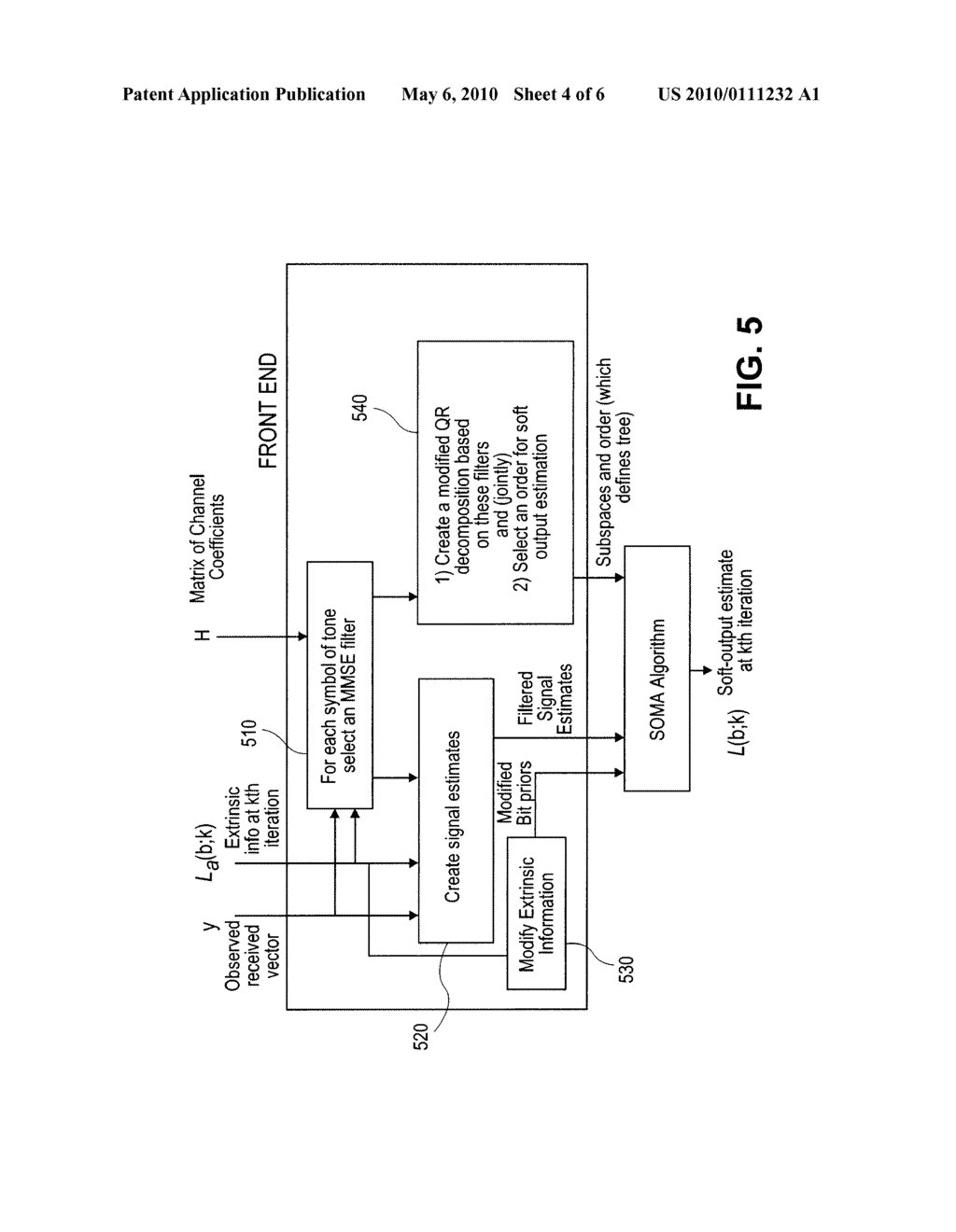 METHOD AND APPARATUS FOR ITERATIVE RECEIVER STRUCTURES FOR OFDM/MIMO SYSTEMS WITH BIT INTERLEAVED CODED MODULATION - diagram, schematic, and image 05