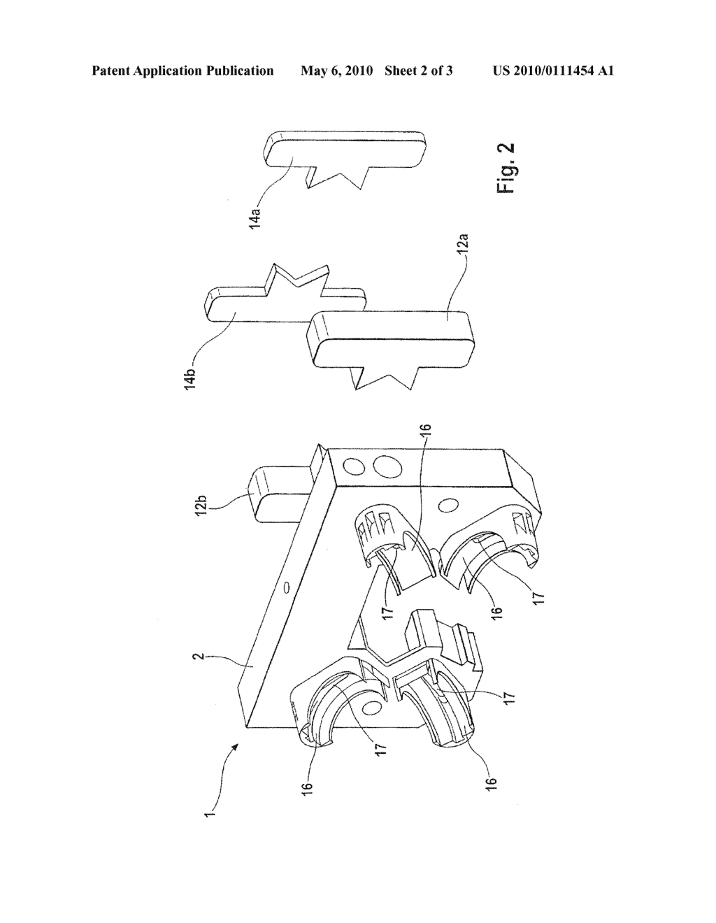 LUBRICATING DEVICE FOR A LINEAR ROLLING BEARING - diagram, schematic, and image 03