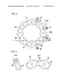 CAGE FOR ROLLING BEARING AND BEARING FOR WIND POWER GENERATION PROVIDED WITH SAME diagram and image