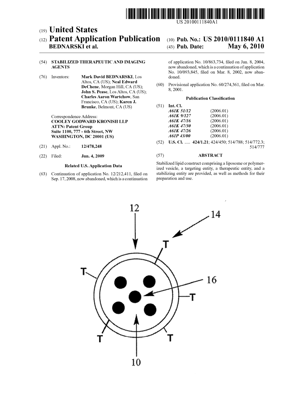 STABILIZED THERAPEUTIC AND IMAGING AGENTS - diagram, schematic, and image 01