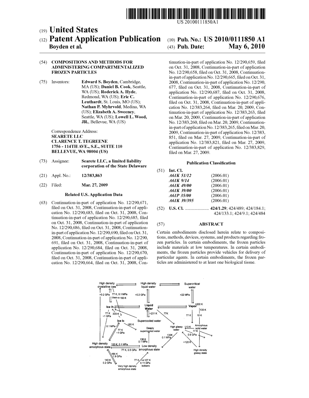 Compositions and methods for administering compartmentalized frozen particles - diagram, schematic, and image 01