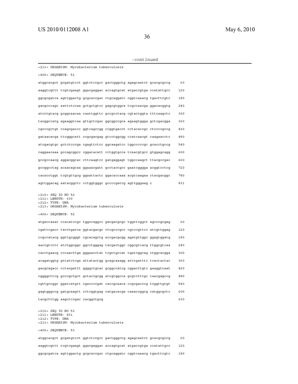 TUBERCULOSIS NUCLEIC ACIDS, POLYPEPTIDES AND IMMUNOGENIC COMPOSITIONS - diagram, schematic, and image 43