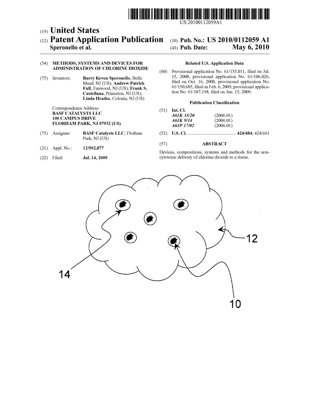 Methods, Systems and Devices for Administration of Chlorine Dioxide - diagram, schematic, and image 01