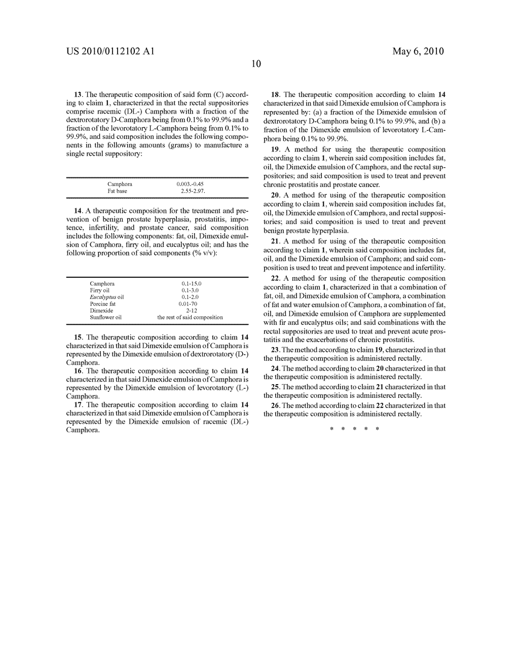 THERAPEUTIC COMPOSITIONS FOR THE TREATMENT OF BENIGH PROSTATE HYPERPLASIA, PROSTATITIS, IMPOTENCE, INFERTILITY AND PROSTATE CANCER AND A METHOD FOR THE USE THEREOF - diagram, schematic, and image 11