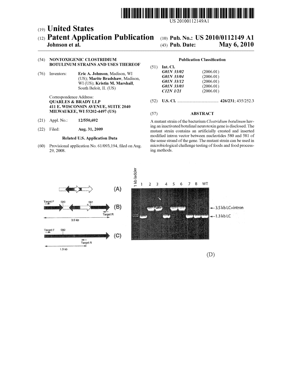 Nontoxigenic Clostridium Botulinum Strains and Uses Thereof - diagram, schematic, and image 01