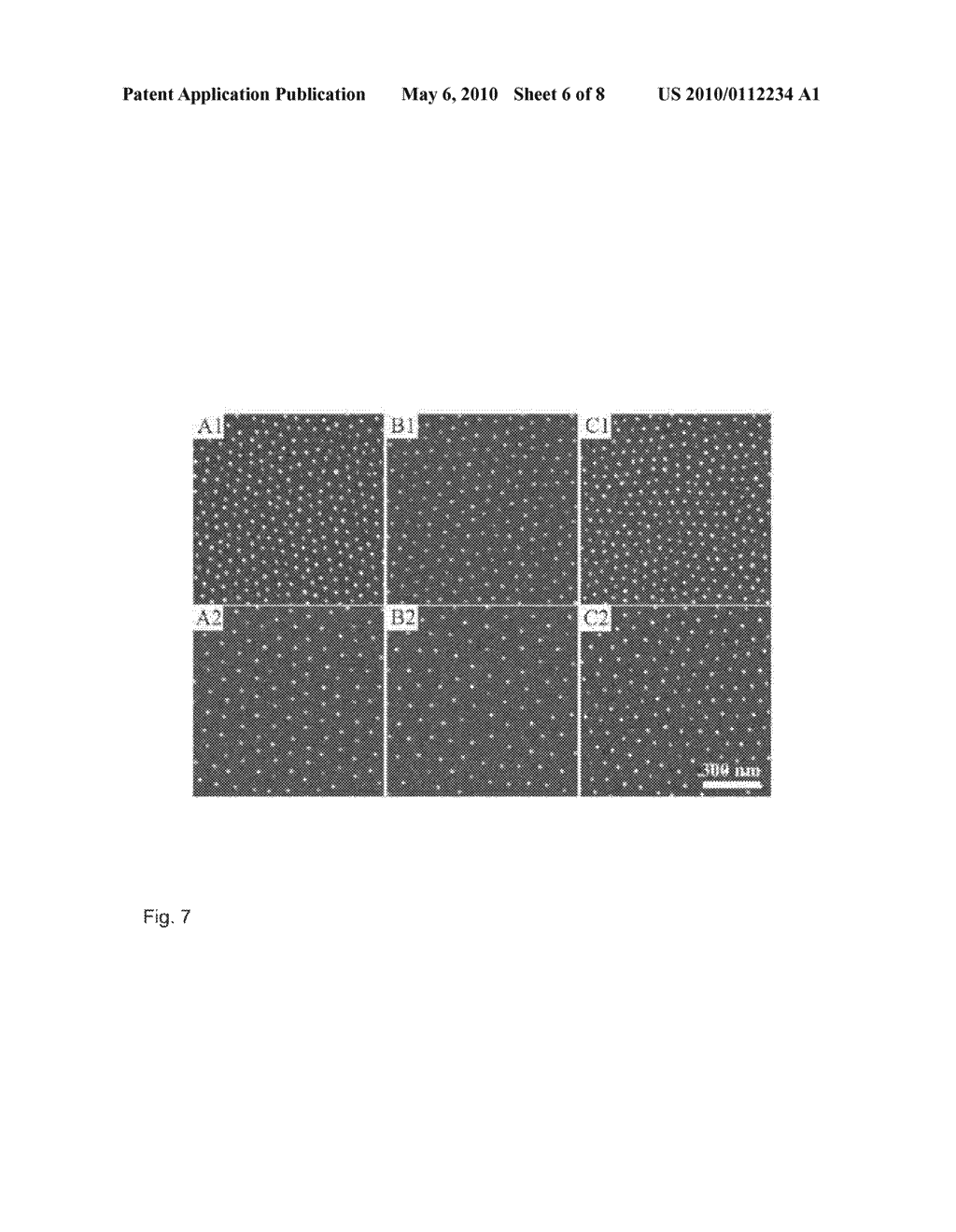 METHOD FOR THE CREATION OF PLANAR VARIATIONS IN SIZE OR DISTANCE IN NANOSTRUCTURE PATTERNS ON SURFACES - diagram, schematic, and image 07