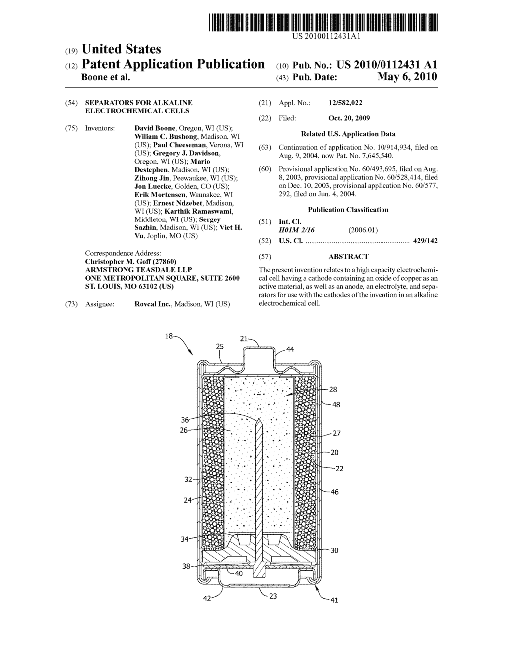 SEPARATORS FOR ALKALINE ELECTROCHEMICAL CELLS - diagram, schematic, and image 01