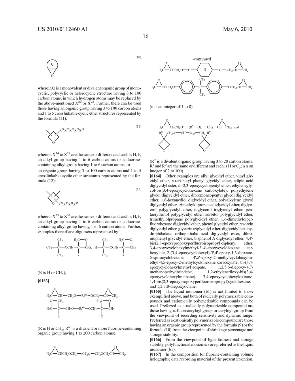 COMPOSITION FOR FLUORINE-CONTAINING VOLUME HOLOGRAPHIC DATA RECORDING MATERIAL AND FLUORINE-CONTAINING VOLUME HOLOGRAPHIC DATA RECORDING MEDIA MADE OF SAME - diagram, schematic, and image 23