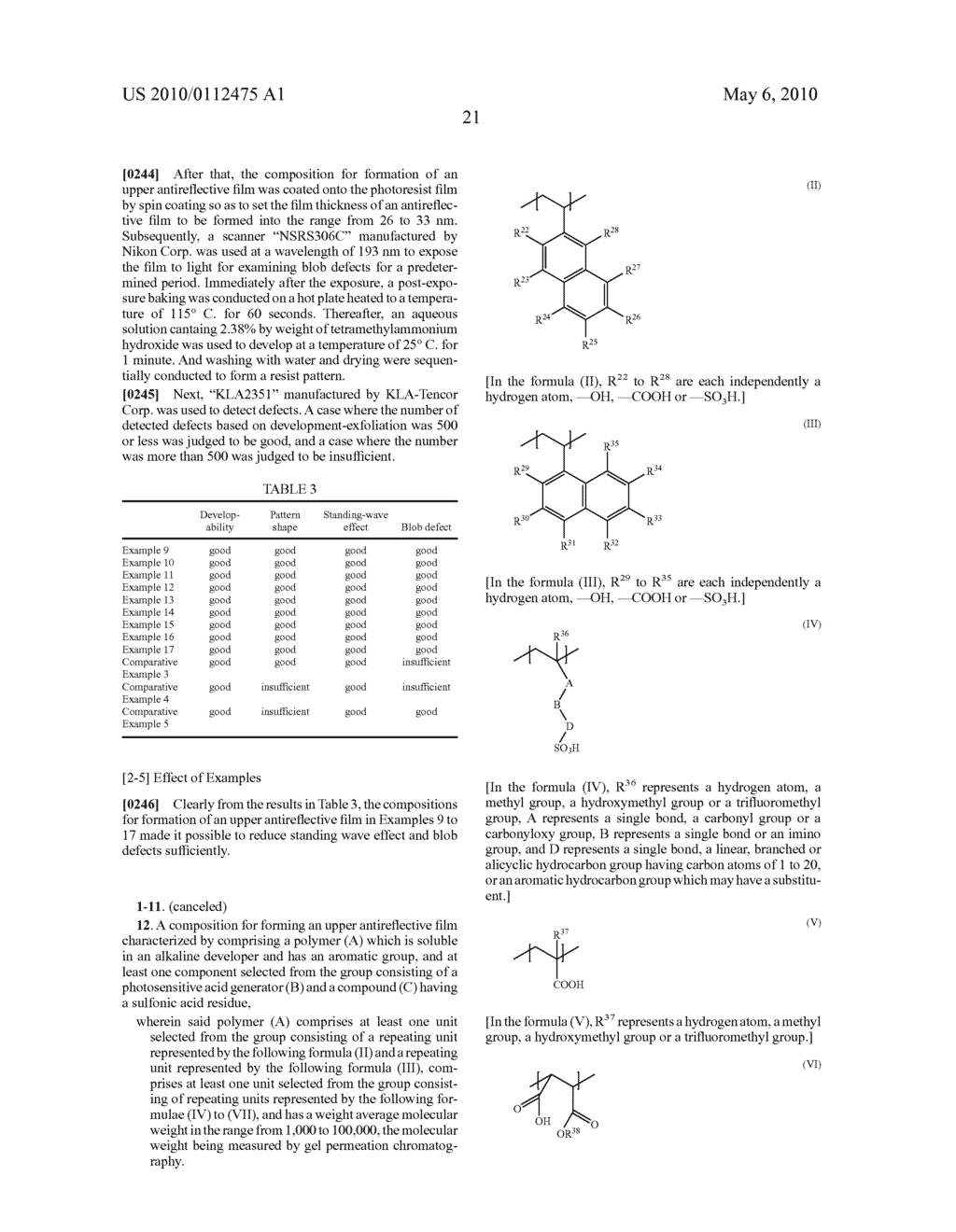 RESIN FOR FORMATION OF UPPER ANTIREFLECTIVE FILM, COMPOSITION FOR FORMATION OF UPPER ANTIREFLECTIVE FILM, AND RESIST PATTERN FORMATION METHOD - diagram, schematic, and image 23