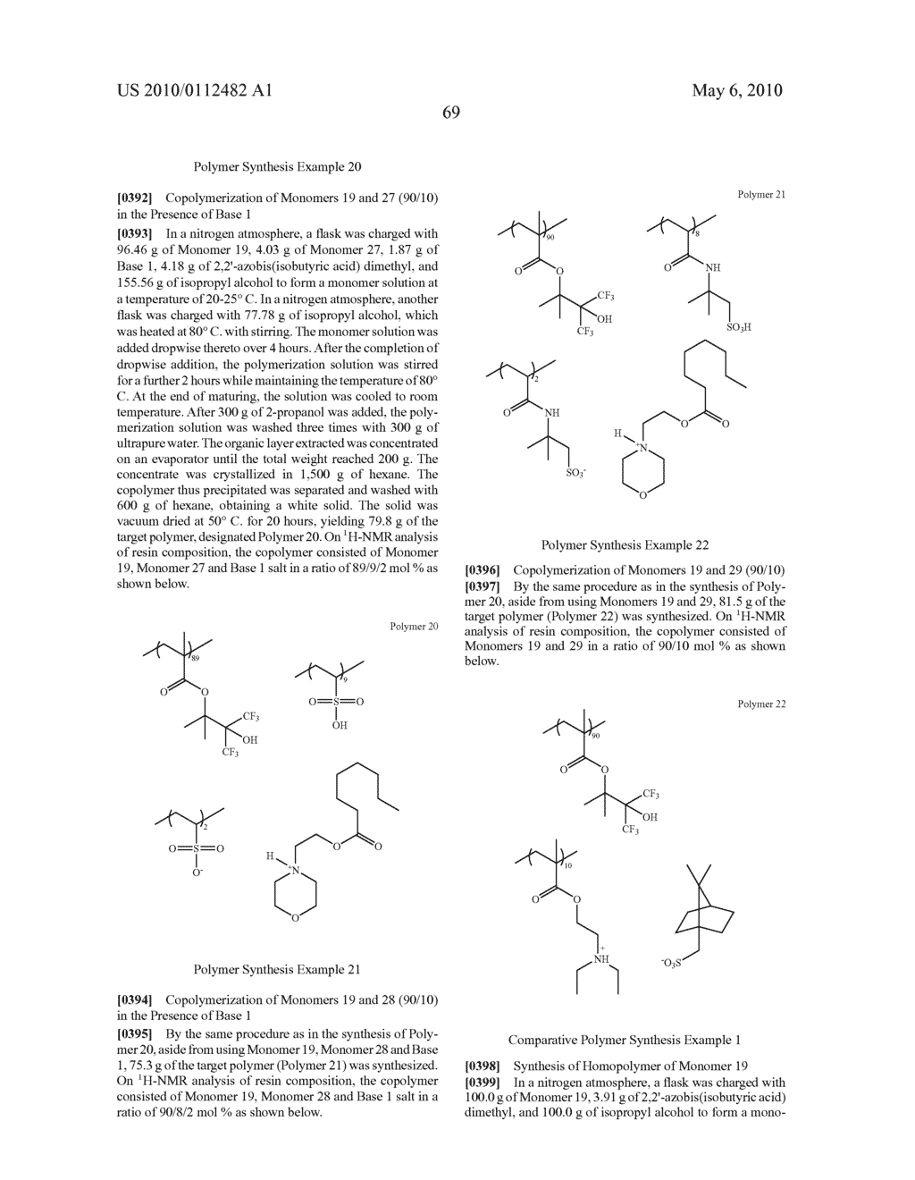 FLUORINATED MONOMER OF CYCLIC ACETAL STRUCTURE, POLYMER, RESIST PROTECTIVE COATING COMPOSITION, RESIST COMPOSITION, AND PATTERNING PROCESS - diagram, schematic, and image 70