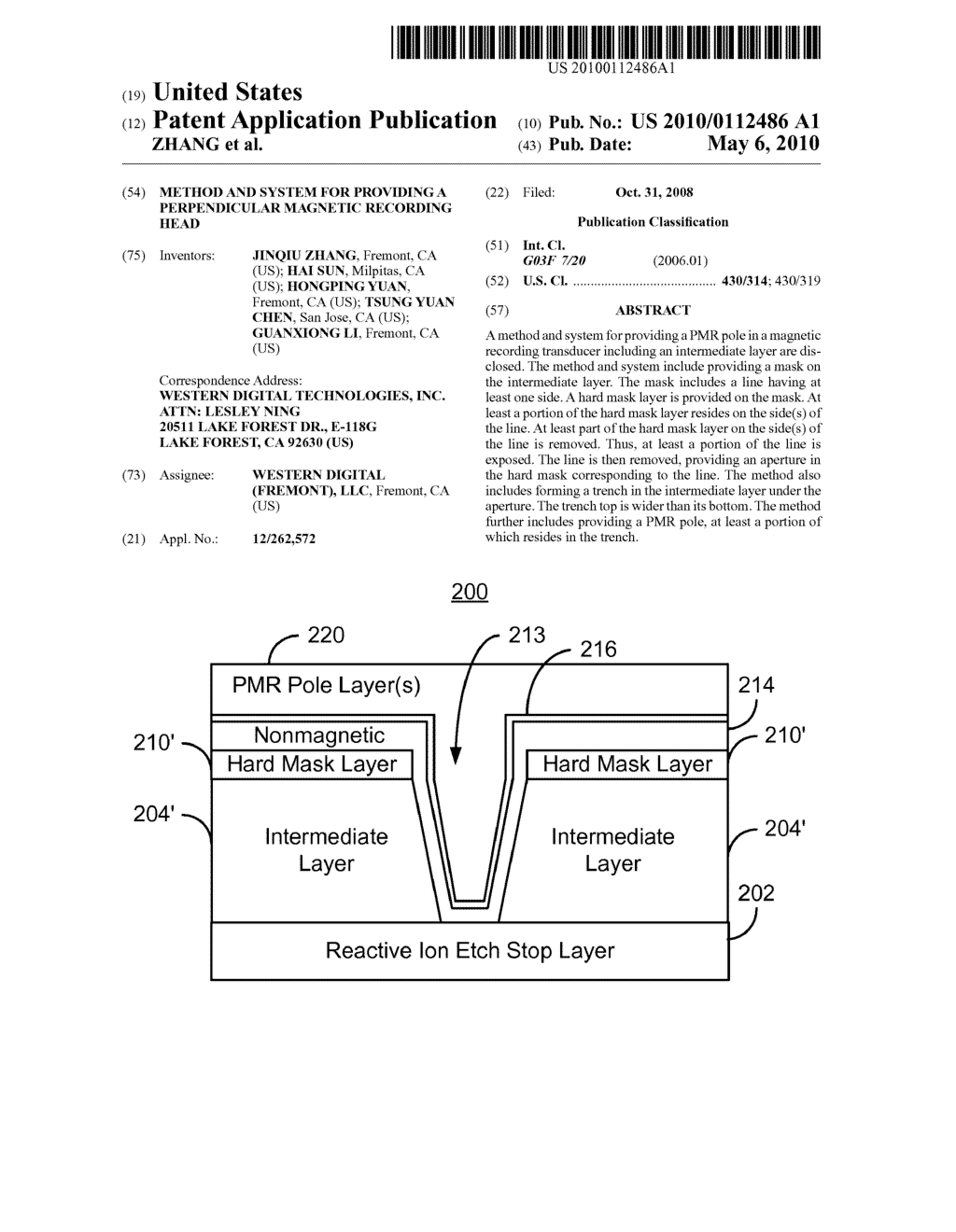 METHOD AND SYSTEM FOR PROVIDING A PERPENDICULAR MAGNETIC RECORDING HEAD - diagram, schematic, and image 01