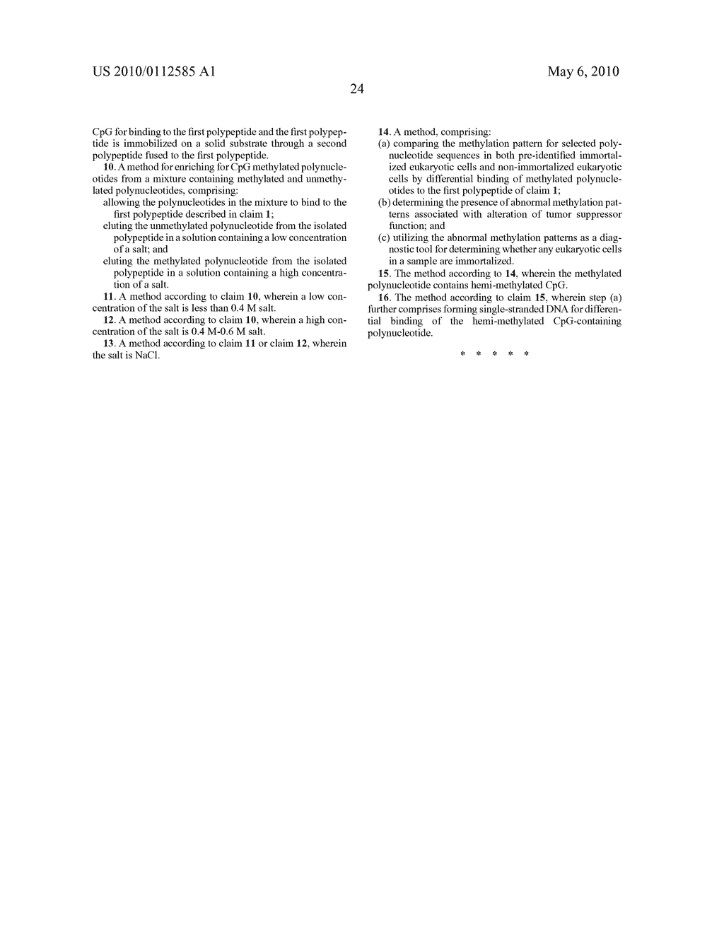 Method for Enriching Methylated CpG Sequences - diagram, schematic, and image 35