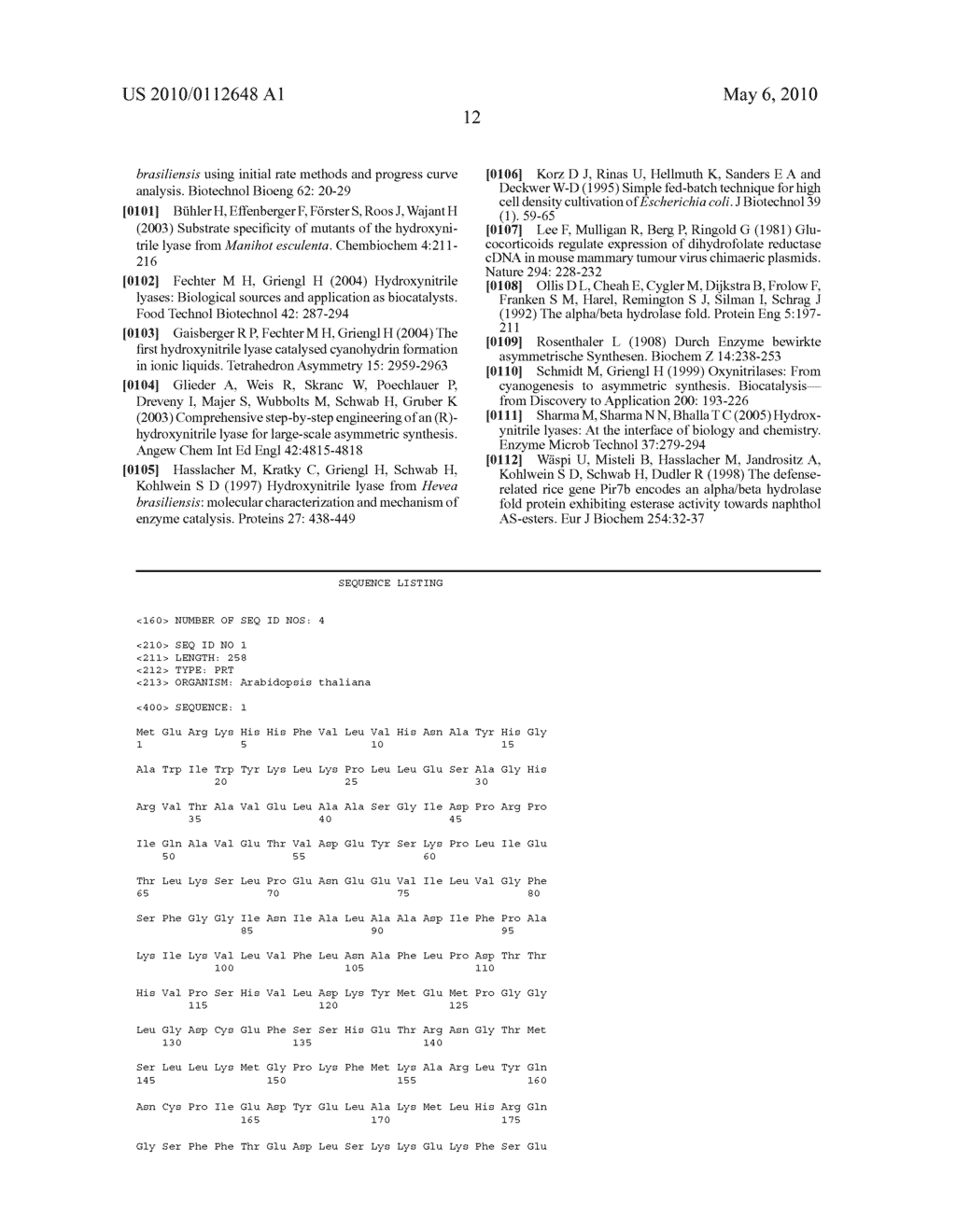 (R)-HYDROXYNITRILE LYASE FROM BRASSICACEAE - diagram, schematic, and image 20