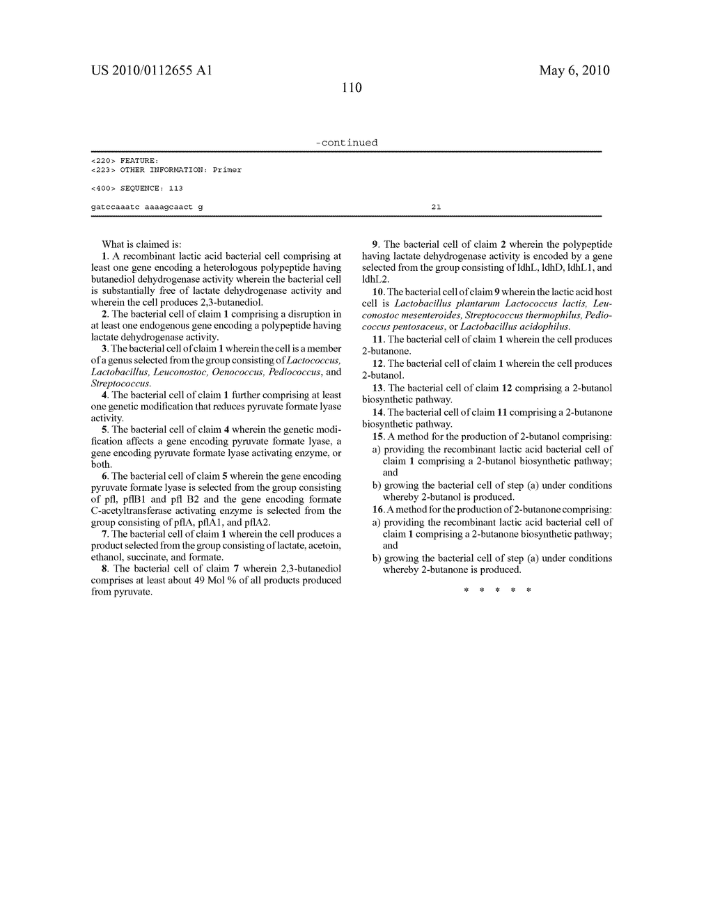 ENHANCED PYRUVATE TO 2,3-BUTANEDIOL CONVERSION IN LACTIC ACID BACTERIA - diagram, schematic, and image 115