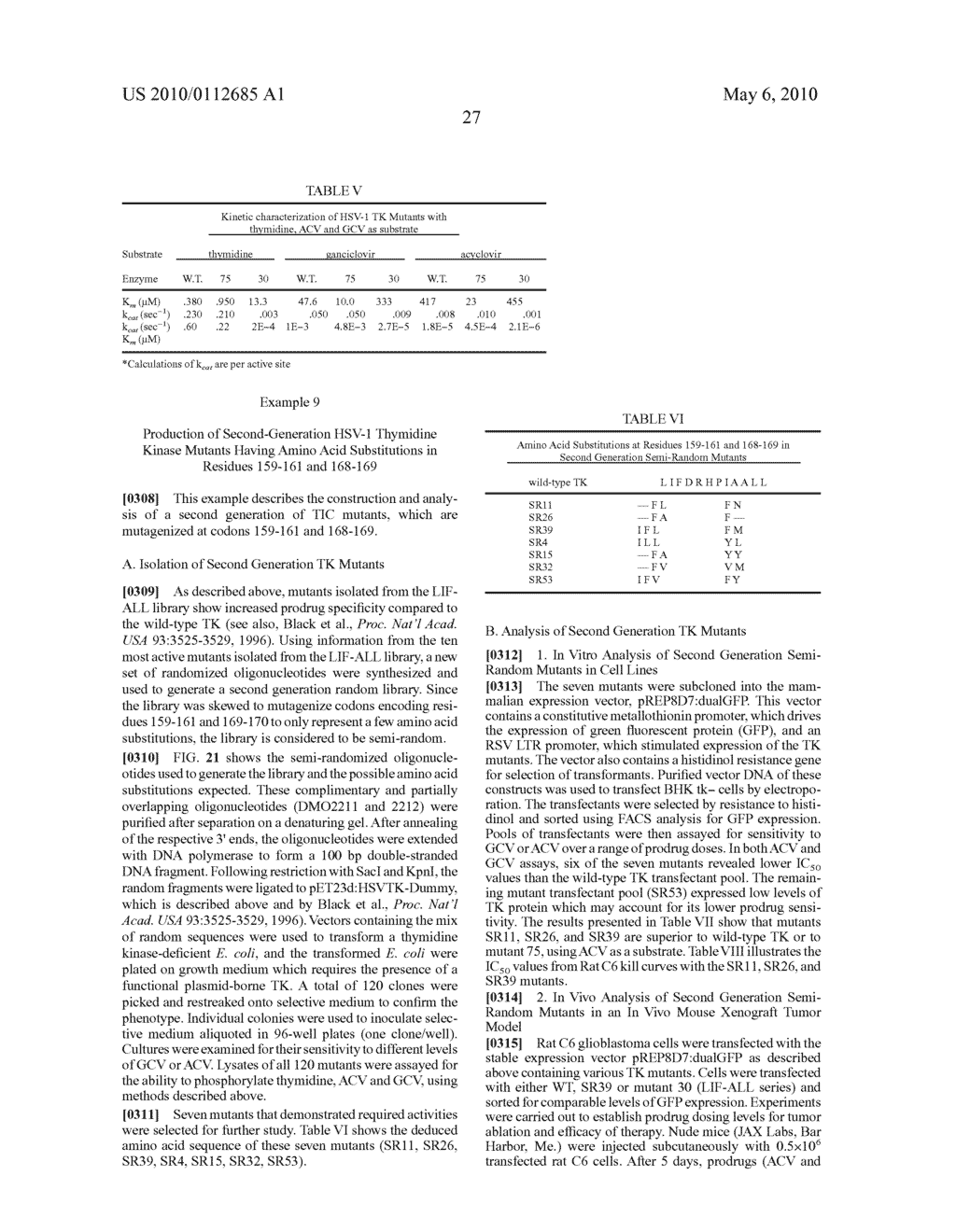 Thymidine Kinase Mutants and Fusion Proteins Having Thymidine Kinase and Guanylate Kinase Activities - diagram, schematic, and image 57